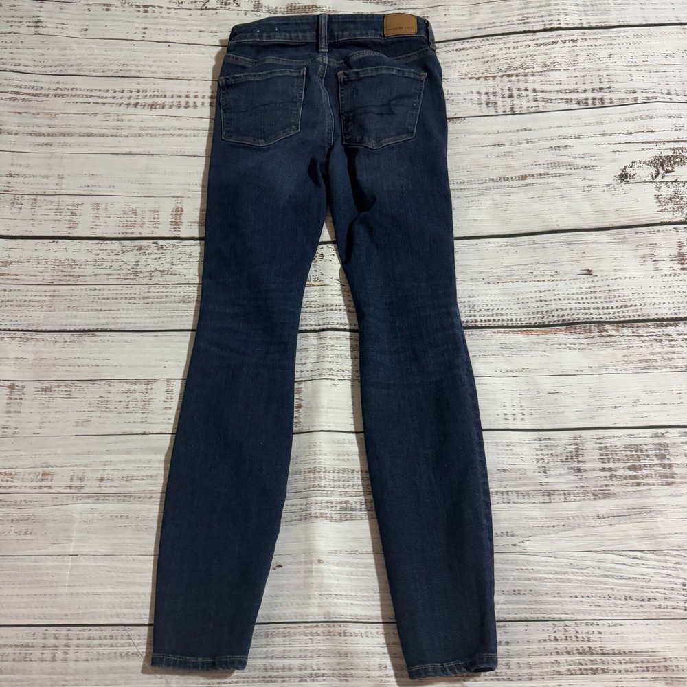 American Eagle Jeans‎ Next Level Stretch Jegging Distressed High Rise Women's 4 - Picture 15 of 16